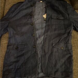 Stylish Blue Button-Up Jacket